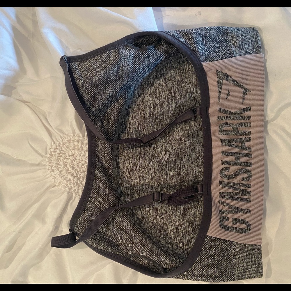 Gray gymshark flex sports bra